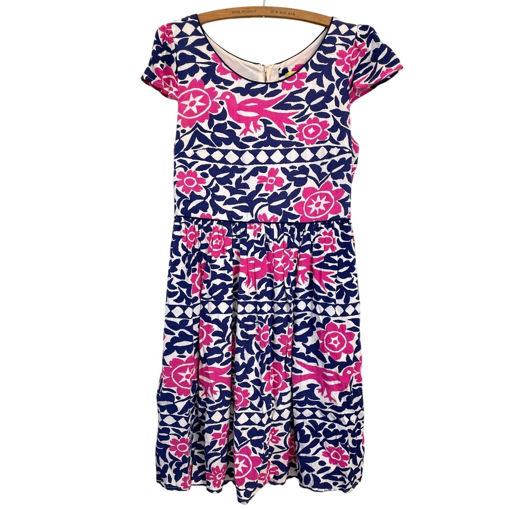 Anthropologie Maeve Peralta Dress Sz 4 Cap Sleeve Lined